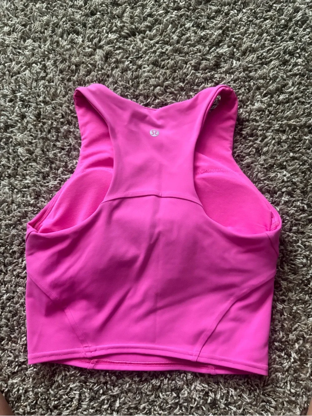 lululemon athletica Pink Racerback Crop Tank Top